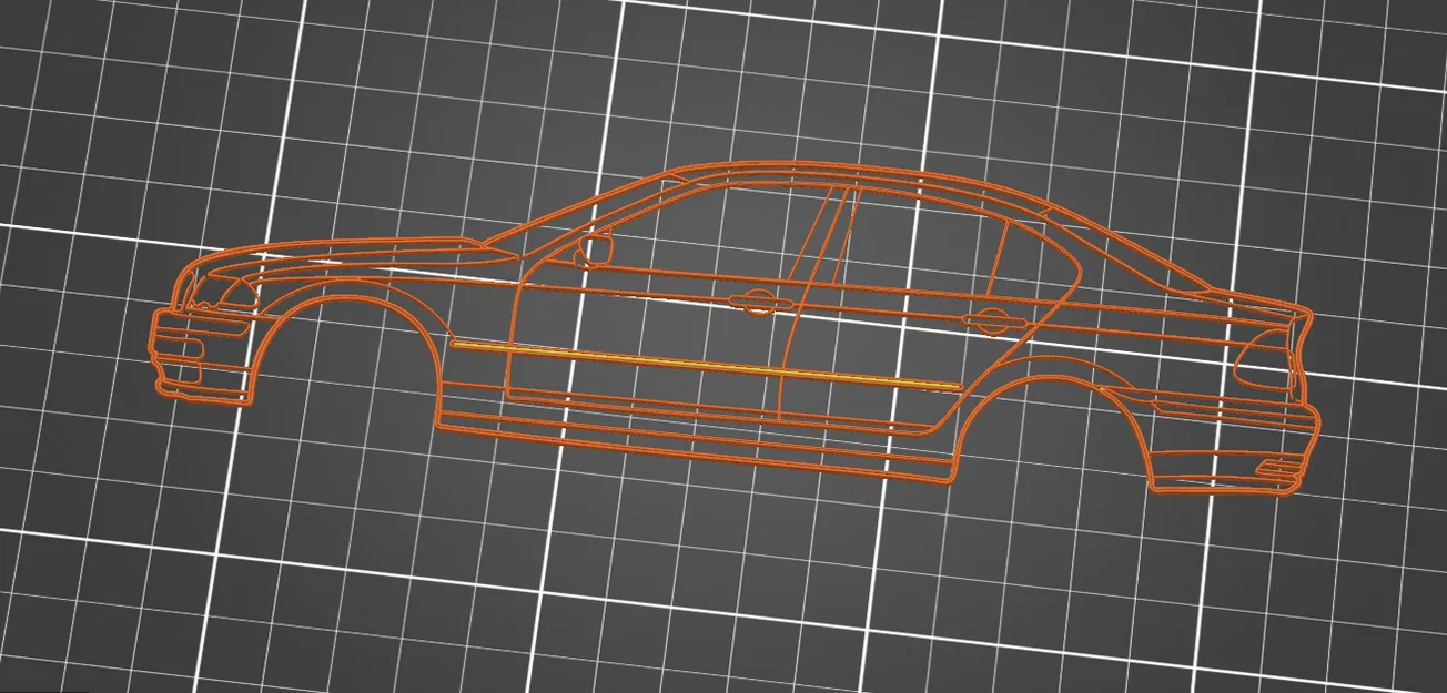 Tranh treo tường Silhouette BMW E46 - Image 2