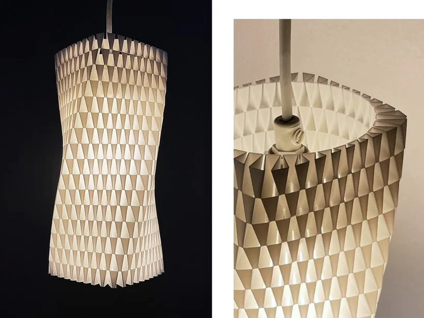 Chụp Đèn Lồng Xoắn (Twisted Lantern Lampshade) - Image 1