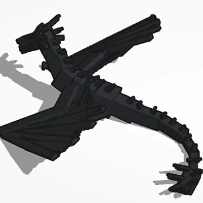 Mô hình 3D Ender Dragon Minecraft cực chất cho người hâm mộ