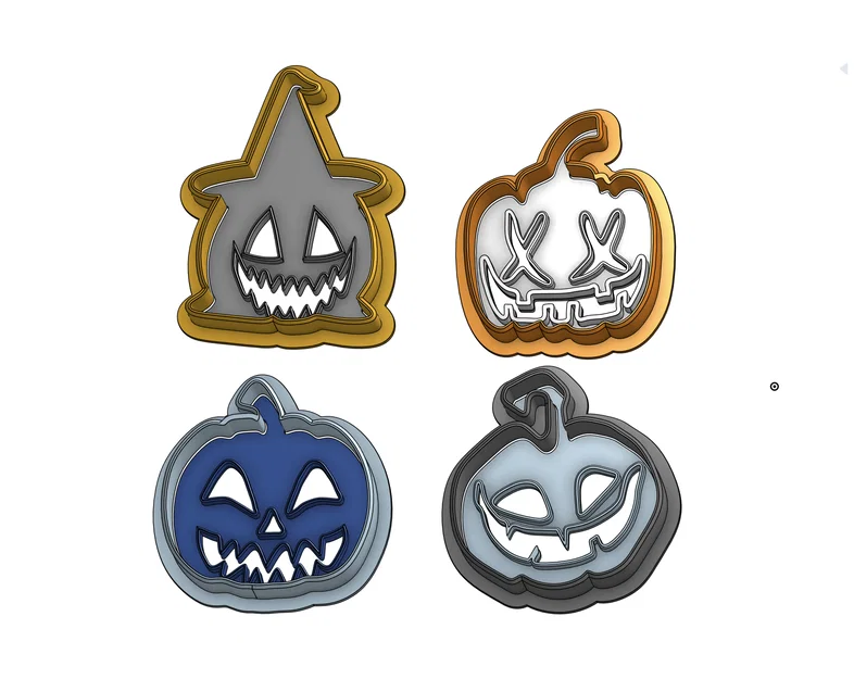 Bộ khuôn cắt bánh quy Halloween hình bí ngô độc đáo cho nhà bếp - Image 1