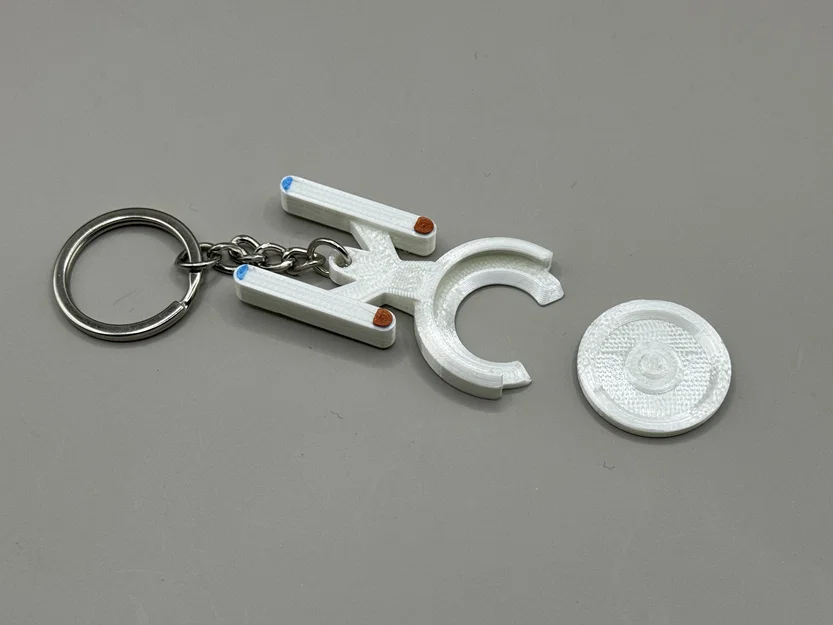 Enterprise Trolley Coin Holder (Fan Art) - Móc khóa giữ đồng xu xe đẩy - Image 2