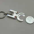 Enterprise Trolley Coin Holder (Fan Art) - Móc khóa giữ đồng xu xe đẩy - Thumbnail 2