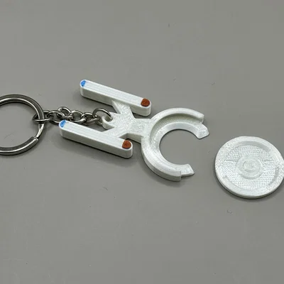 Enterprise Trolley Coin Holder (Fan Art) - Móc khóa giữ đồng xu xe đẩy