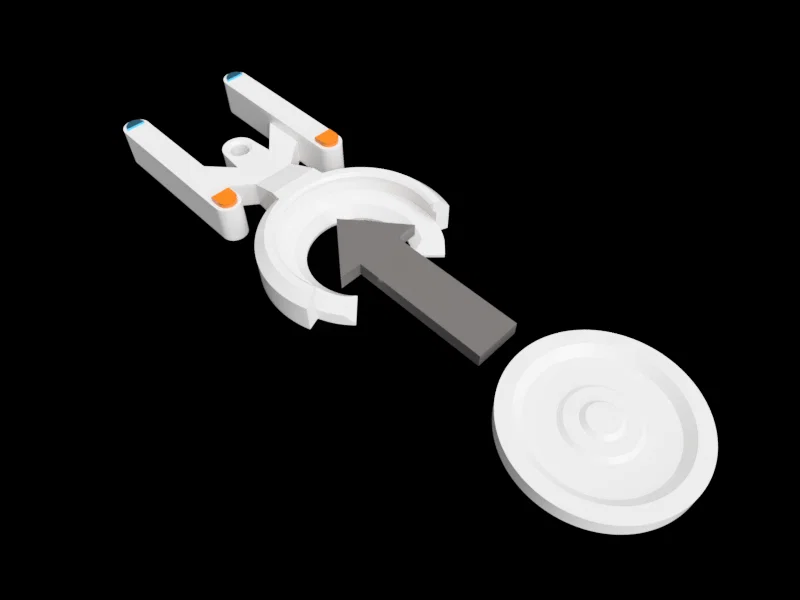 Enterprise Trolley Coin Holder (Fan Art) - Móc khóa giữ đồng xu xe đẩy - Image 4