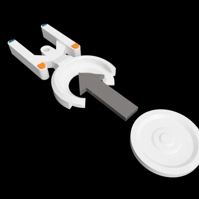 Enterprise Trolley Coin Holder (Fan Art) - Móc khóa giữ đồng xu xe đẩy