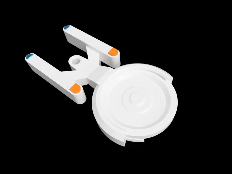 Enterprise Trolley Coin Holder (Fan Art) - Móc khóa giữ đồng xu xe đẩy - Image 5