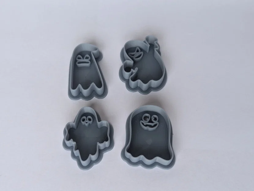 Bộ khuôn cắt bánh quy Halloween hình ma (set) - Image 2