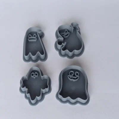 Bộ khuôn cắt bánh quy Halloween hình ma (set)