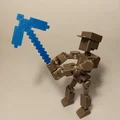 Dụng cụ Minecraft cho các figure khớp in 3D 13 inch - Thumbnail 2