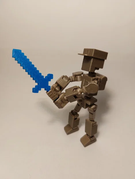 Dụng cụ Minecraft cho các figure khớp in 3D 13 inch - Image 3
