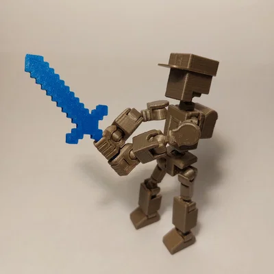 Dụng cụ Minecraft cho các figure khớp in 3D 13 inch