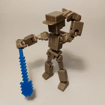 Dụng cụ Minecraft cho các figure khớp in 3D 13 inch