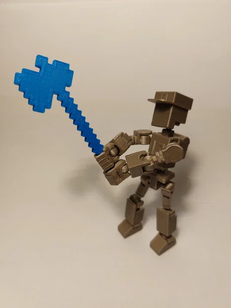 Dụng cụ Minecraft cho các figure khớp in 3D 13 inch - Image 5