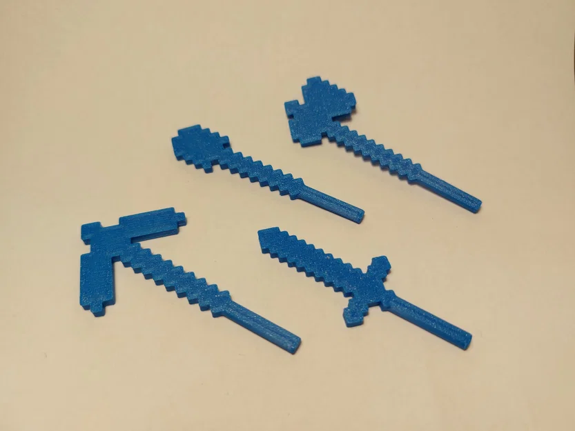 Dụng cụ Minecraft cho các figure khớp in 3D 13 inch - Image 6