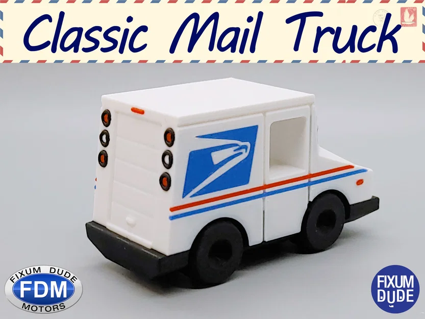 Fixum Dude Motors - Xe Tải Bưu Điện Cổ Điển PIP - Image 2