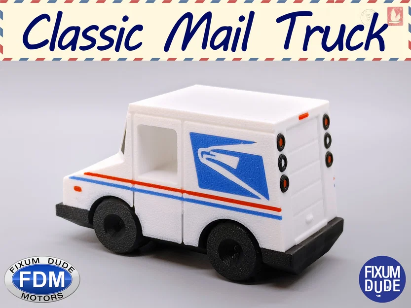 Fixum Dude Motors - Xe Tải Bưu Điện Cổ Điển PIP - Image 3