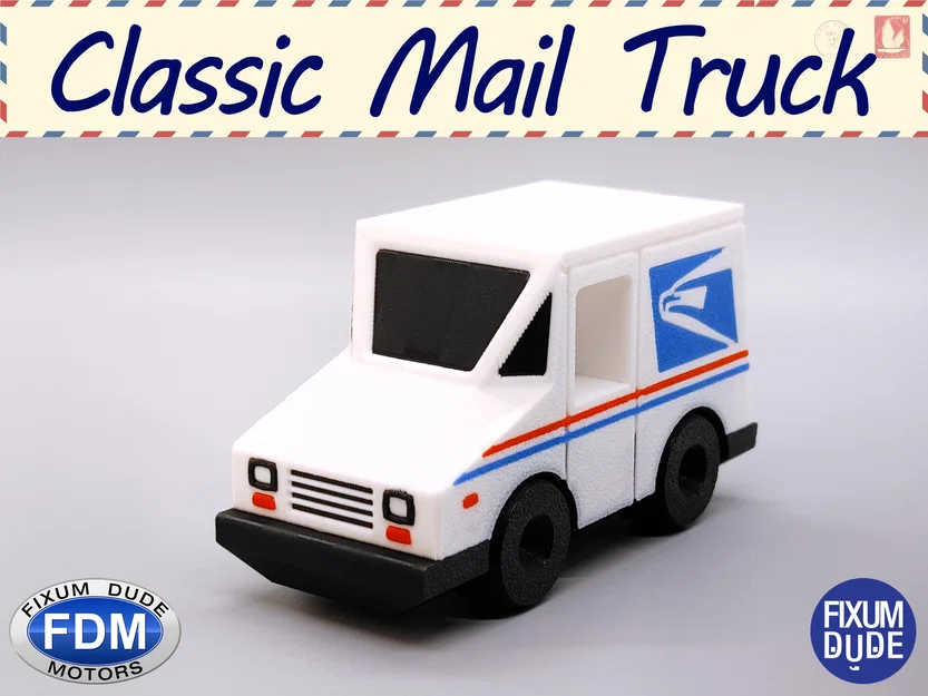 Fixum Dude Motors - Xe Tải Bưu Điện Cổ Điển PIP - Image 4