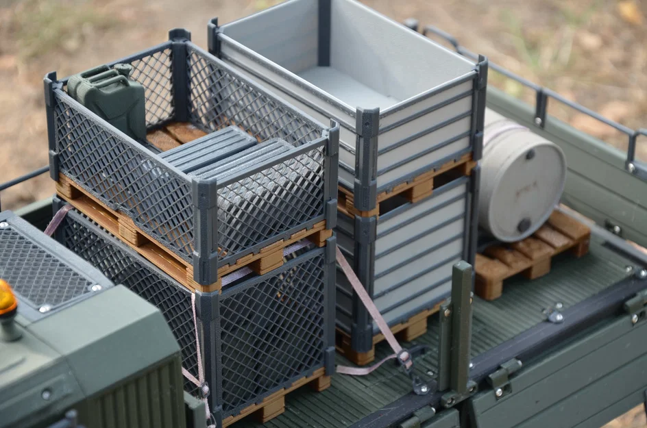 Thùng Euro Pallet Box Crate tỉ lệ 1/10 - Image 3