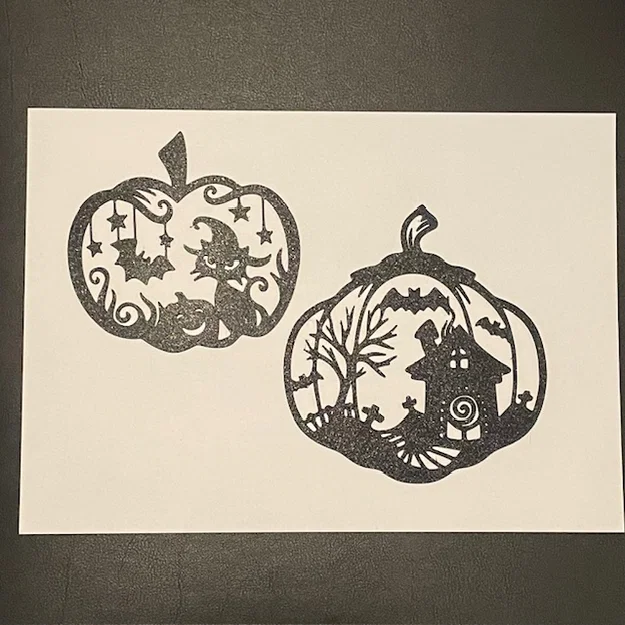 Halloween Pumpkin Cat House Wallart Decor V2 – Trang trí Wall Art Halloween - Image 1