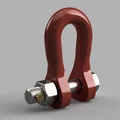Mô hình móc khóa chịu lực Shackle v.2 in 3D độc đáo - Thumbnail 1