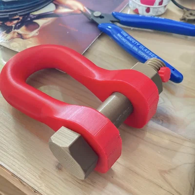 Mô hình móc khóa chịu lực Shackle v.2 in 3D độc đáo