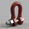 Mô hình móc khóa chịu lực Shackle v.2 in 3D độc đáo - Thumbnail 3