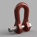 Mô hình móc khóa chịu lực Shackle v.2 in 3D độc đáo - Thumbnail 5