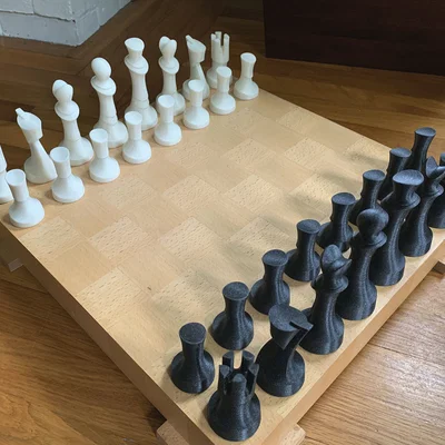 Bộ Cờ Vua Điêu Khắc (Chess Set)