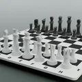 Bộ cờ vua 3D hiện đại tích hợp nam châm tiện lợi - Thumbnail 2