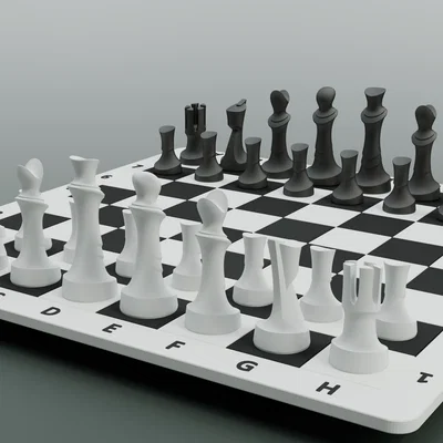 Bộ cờ vua 3D hiện đại tích hợp nam châm tiện lợi