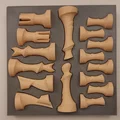 Bộ cờ vua 3D hiện đại tích hợp nam châm tiện lợi - Thumbnail 5