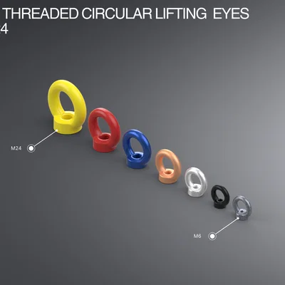 Mắt cẩu tròn ren suốt (Fully Threaded Circular Lifting Eyes) M6–M24