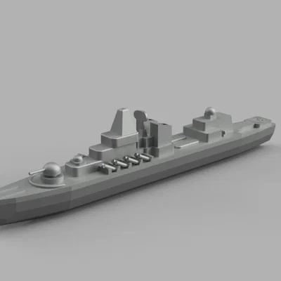 Mô hình tàu tuần dương tên lửa (Missile Cruiser) in 3D đẹp mắt