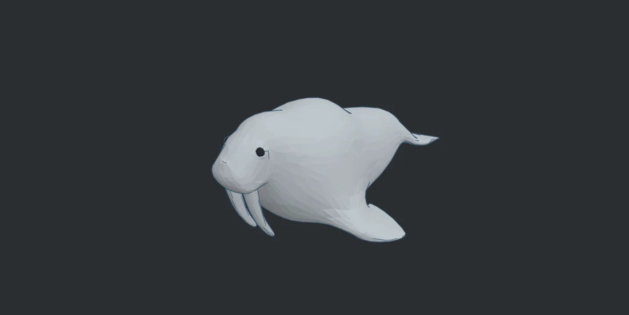 Mô hình hải mã (Walrus) dễ thương trang trí bàn làm việc - Image 1