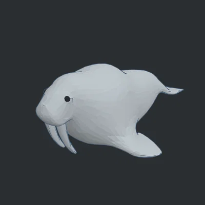 Mô hình hải mã (Walrus) dễ thương trang trí bàn làm việc