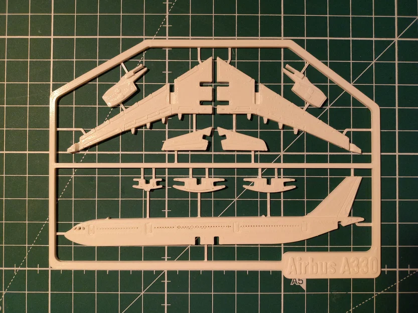Airbus A330 Kit Card – Mô hình lắp ráp để in 3D - Image 4
