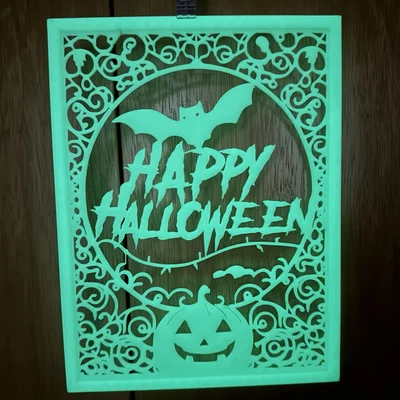 Tranh treo tường trang trí Halloween 3D in ấn tượng