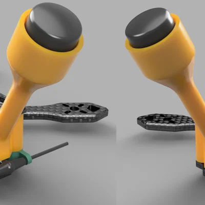 JeNo 3: Ngàm anten DJI O3 + hỗ trợ Rx (2 phiên bản)