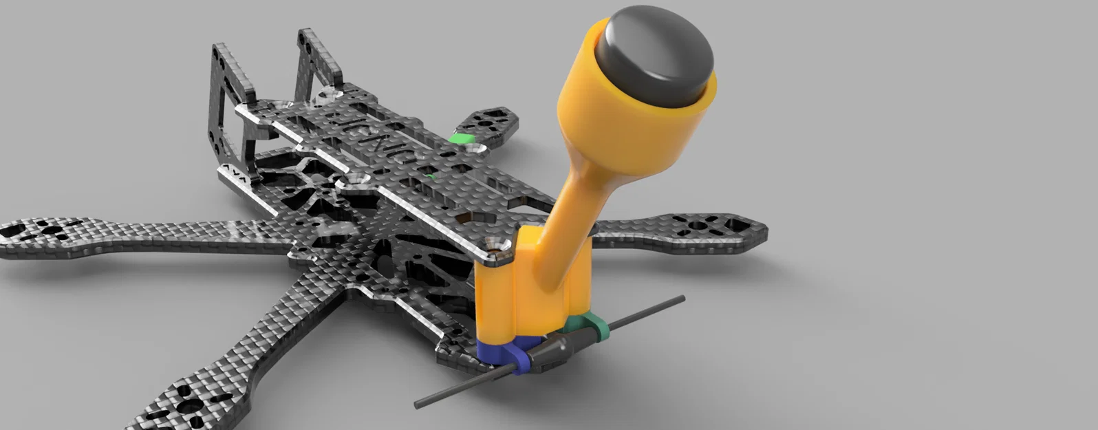 JeNo 3: Ngàm anten DJI O3 + hỗ trợ Rx (2 phiên bản) - Image 2