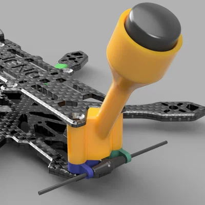 JeNo 3: Ngàm anten DJI O3 + hỗ trợ Rx (2 phiên bản)