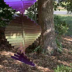 Bộ cánh quạt gió trang trí Vertical Wind Spinner (xoay góc 10 độ)