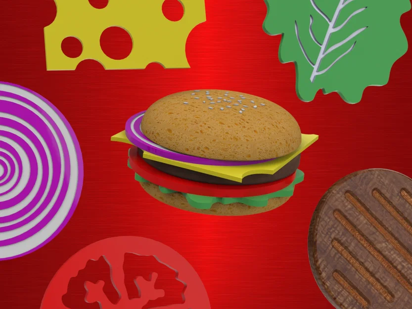 Burger Coasters/Đồ chơi Hamburger - Image 2