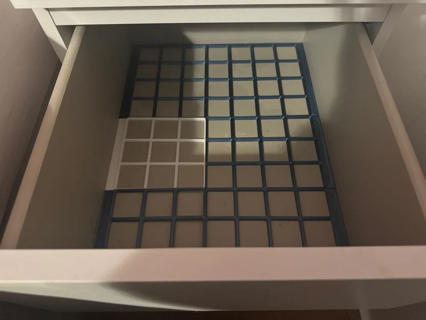 Baseplate Gridfinity cho ngăn kéo IKEA Malm 40x55cm (bản nhỏ, loại 2 ngăn) - Image 1