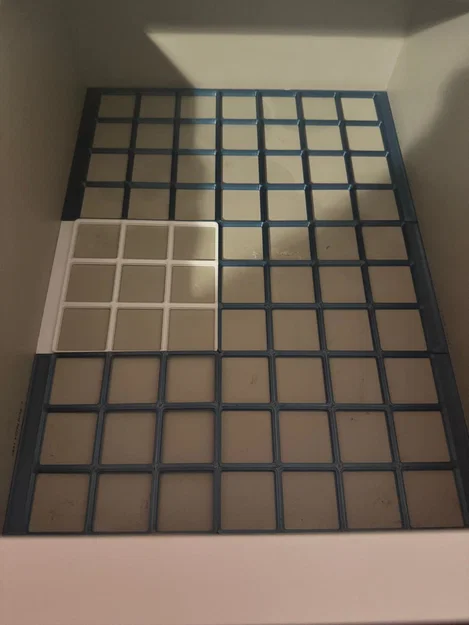 Baseplate Gridfinity cho ngăn kéo IKEA Malm 40x55cm (bản nhỏ, loại 2 ngăn) - Image 3