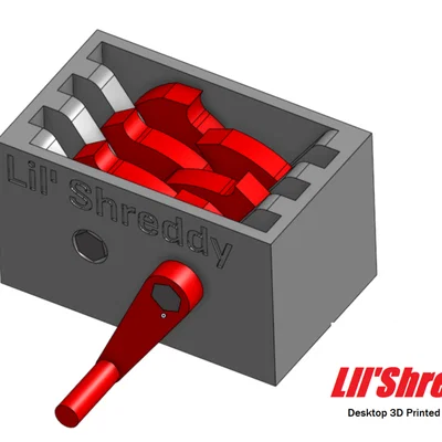 Lil Shreddy - Máy shredder để bàn in 3D (No Supports)