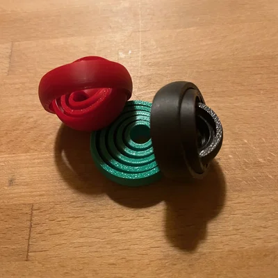 Vòng xoay Gyroscopic Fidget Ring V2 - Đồ chơi xả stress độc đáo