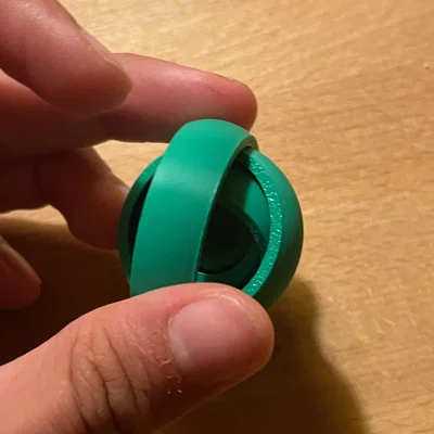 Nhẫn xoay giải trí Gyroscopic Fidget Ring (Mô hình in 3D)