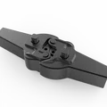 Mô hình đầu nối toa tàu Janney dễ in (kèm file STEP) - Thumbnail 1