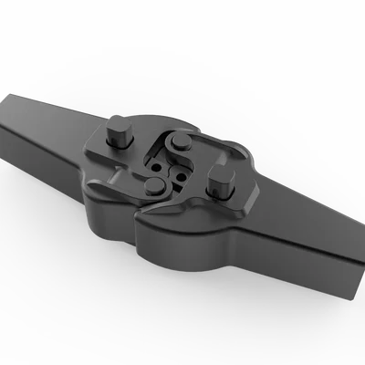 Mô hình đầu nối toa tàu Janney dễ in (kèm file STEP)