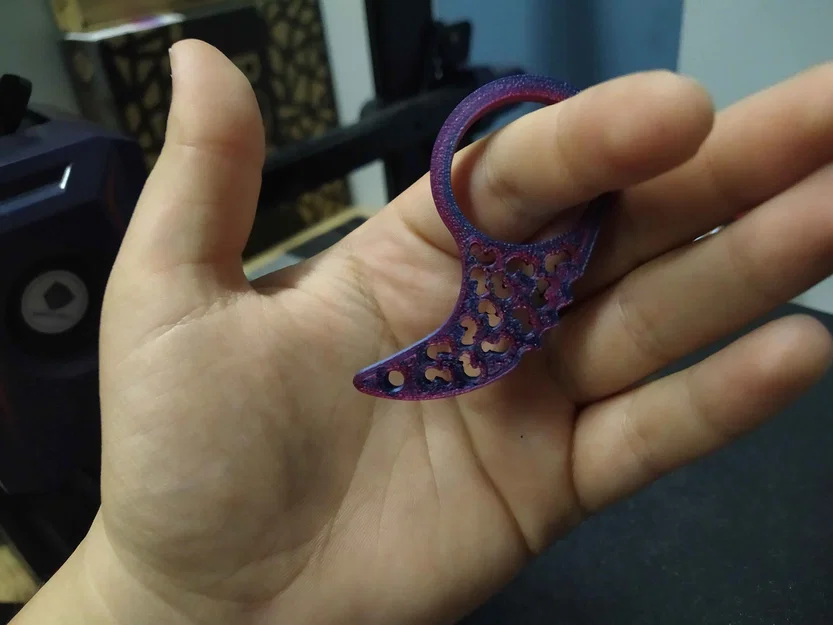 Móc khóa xoay Keyrambit Bubbles thiết kế độc lạ dùng vòng bi - Image 3